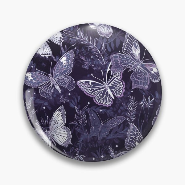 Aperçu de l'œuvre Lavender Luxury Contemporary Retro Butterfly and Bugs fabric designs créée et vendue par Andimoot.