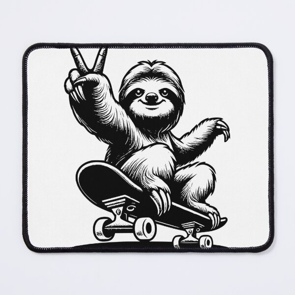 Item preview, Skate Sloth - Skateboarding Lovers, fun designed and sold by MTBSkaterLoversTees.