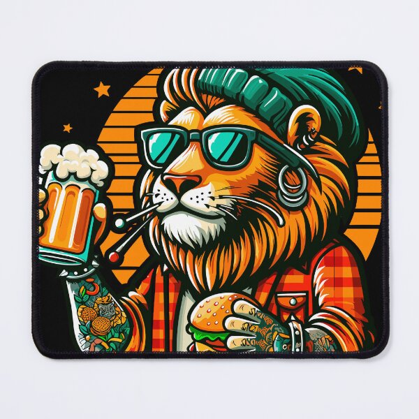 Item preview, LION WITH TATTOOS designed and sold by Naymar Hernandez.