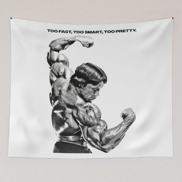 Item preview, Stoic Quote Too Fast, Too Smart, Too Pretty. Muhammad Ali. Arnold Schwarzenegger Fan art designed and sold by HuzaifaNaveedh.