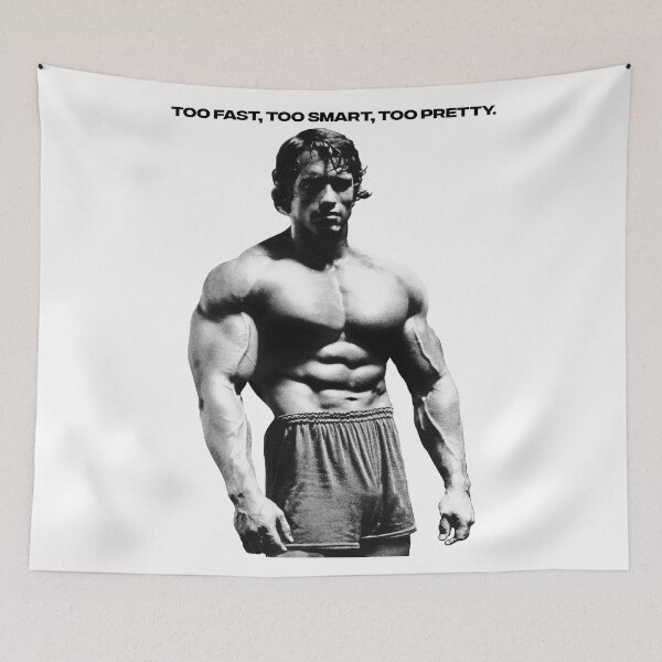 Item preview, Stoic Quote Too Fast, Too Smart, Too Pretty. Muhammad Ali. Arnold Schwarzenegger Fan art designed and sold by HuzaifaNaveedh.