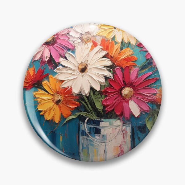 Item preview, Bold Acrylic flower arrangement painting print designed and sold by dcrc.