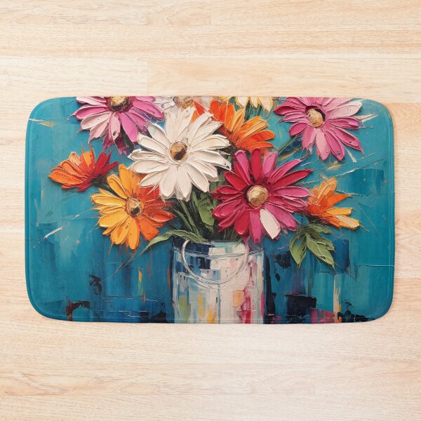 Item preview, Bold Acrylic flower arrangement painting print designed and sold by dcrc.