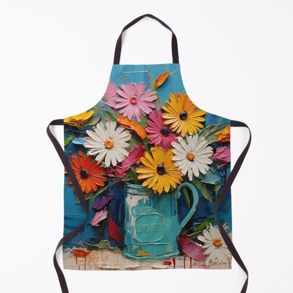 Item preview, bold acrylic flower arrangement painting print designed and sold by dcrc.