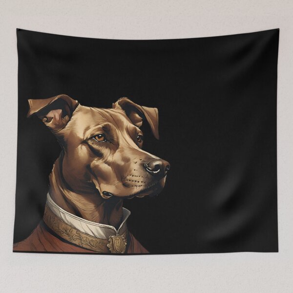 Item preview, Timeless Dog Portrait in Earthy Tones designed and sold by ChicTrendz.