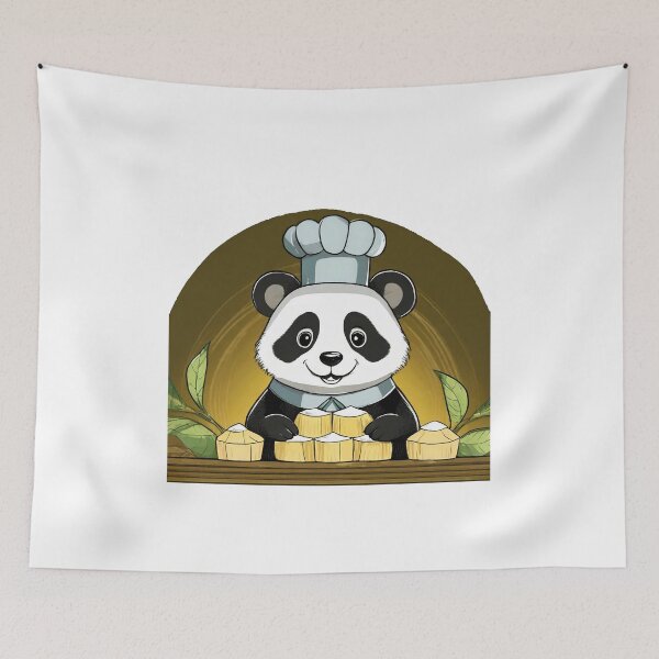 Item preview, Panda Chef Makes Cakes in the Kitchen designed and sold by omerfdln34.