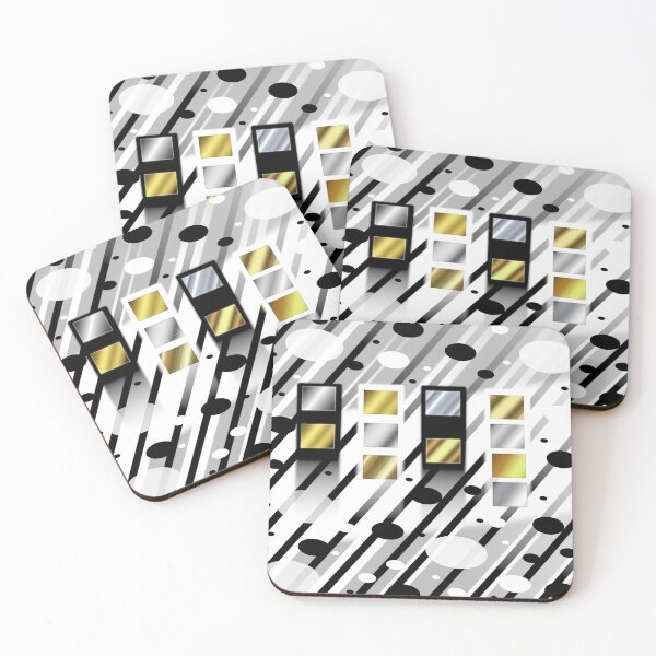 Item preview, gold and silver domino design designed and sold by Artisfunforme.