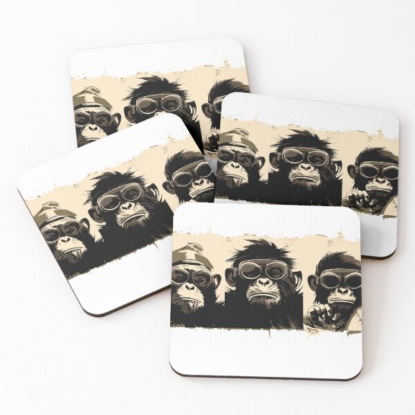 Item preview, Cool Ape Squad: Vintage Aviator Style designed and sold by ChimpChic.