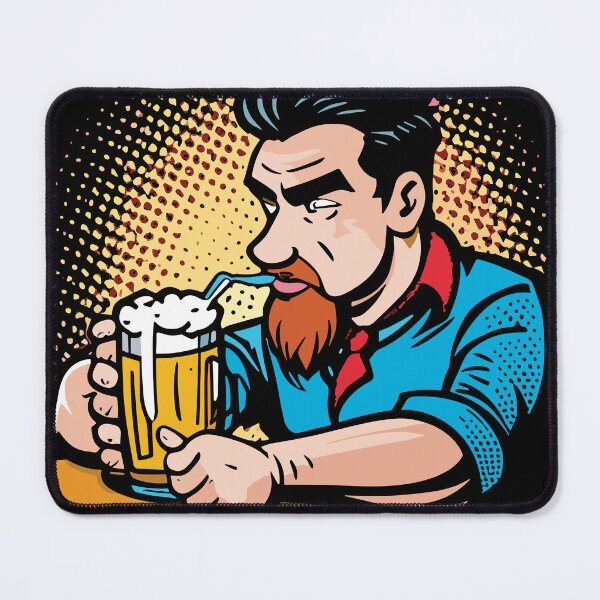 Item preview, Colorful Beer Drinker designed and sold by Ketique.