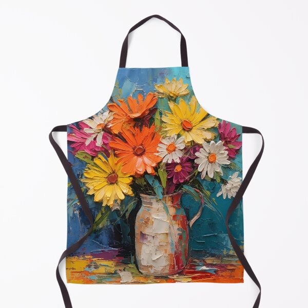 Item preview, bold acrylic flower arrangement painting print designed and sold by dcrc.