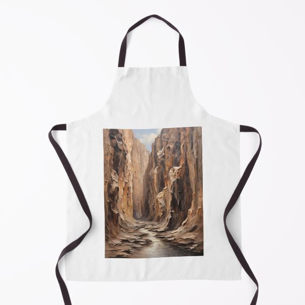 Item preview, A river flows through a gorge surrounded by sandstone, vintage oil painting designed and sold by CreativeSparkzz.