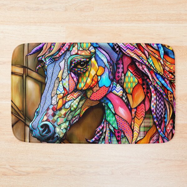 Item preview, Stained Glass Horse 14 multicolor Patterns designed and sold by artbylucie.