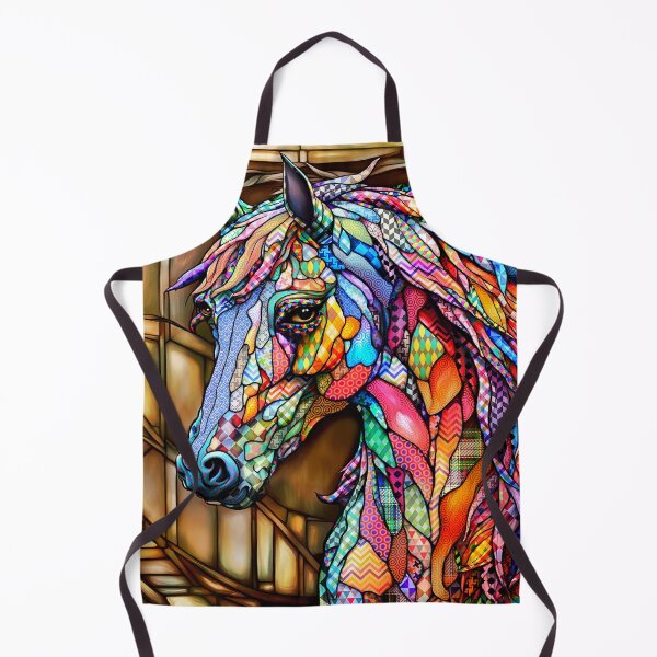 Item preview, Stained Glass Horse 14 multicolor Patterns designed and sold by artbylucie.