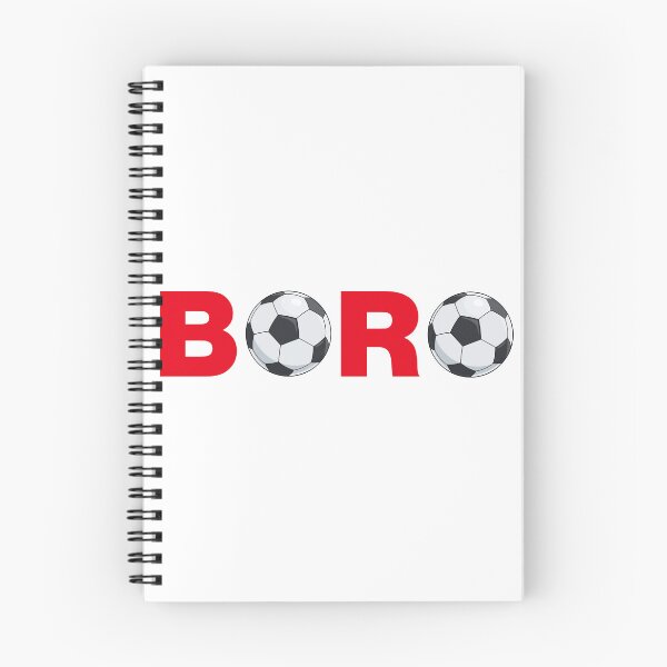 Item preview, Boro Footballs Red on White designed and sold by Logo-A-GoGo.