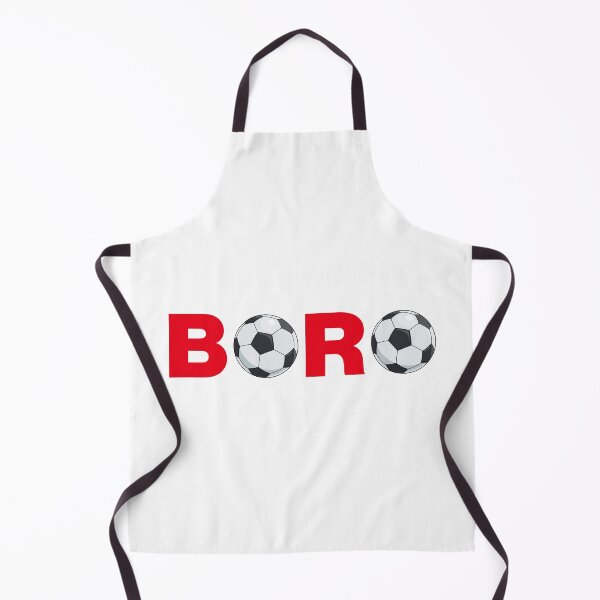 Item preview, Boro Footballs Red on White designed and sold by Logo-A-GoGo.
