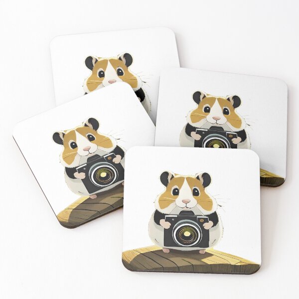 Item preview, Photographer Hamster Takes Pictures in the Forest designed and sold by omerfdln34.