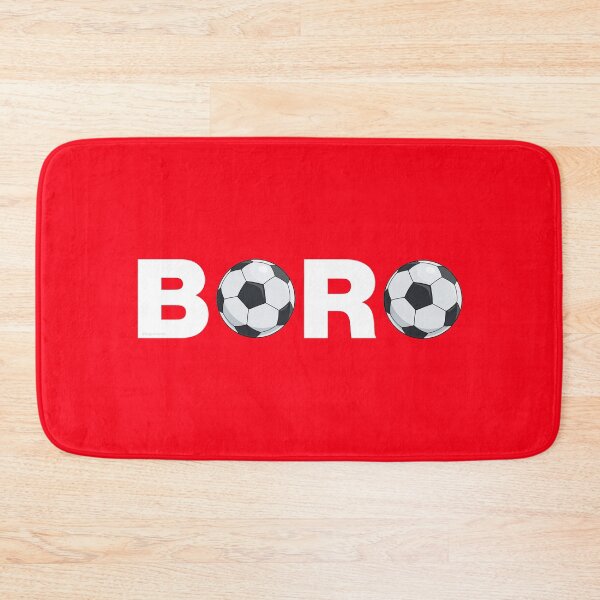 Item preview, Boro Footballs White on Red designed and sold by Logo-A-GoGo.