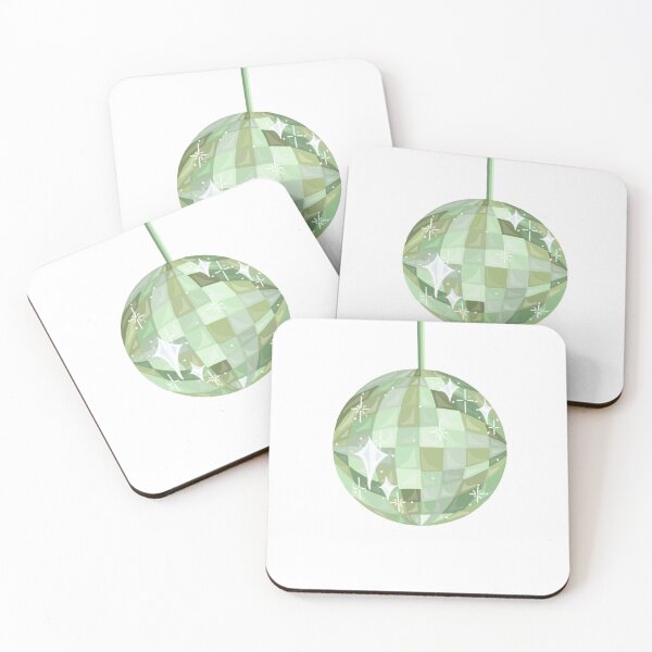 Item preview, green groovy discoball designed and sold by therosiegarden.