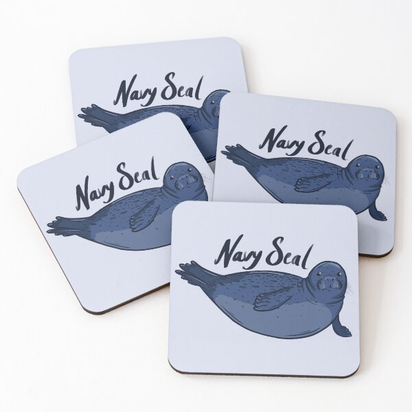 Item preview, Chonky navy (blue) seal designed and sold by vintagejudy.