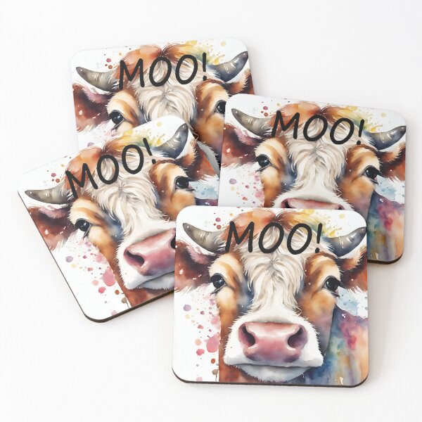 Item preview, Cute Cow Moo Cartoon and Funny Gifts For Cow Lovers, Animal Lovers  designed and sold by Cuteanimalgifts.
