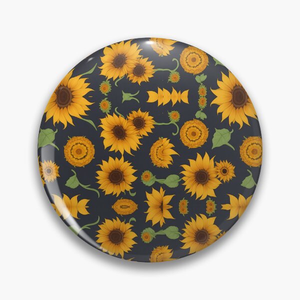 Item preview, combination of sunflowers on blue background summer and spring fashion designed and sold by Carlos Gudino.