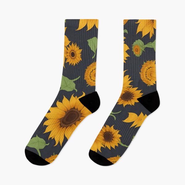 Item preview, combination of sunflowers on blue background summer and spring fashion designed and sold by Carlos Gudino.
