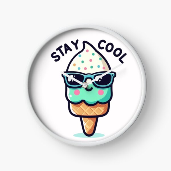 Artikelvorschau, Süßes Eis mit dem Spruch „Stay cool“ entworfen und verkauft von Culmika.