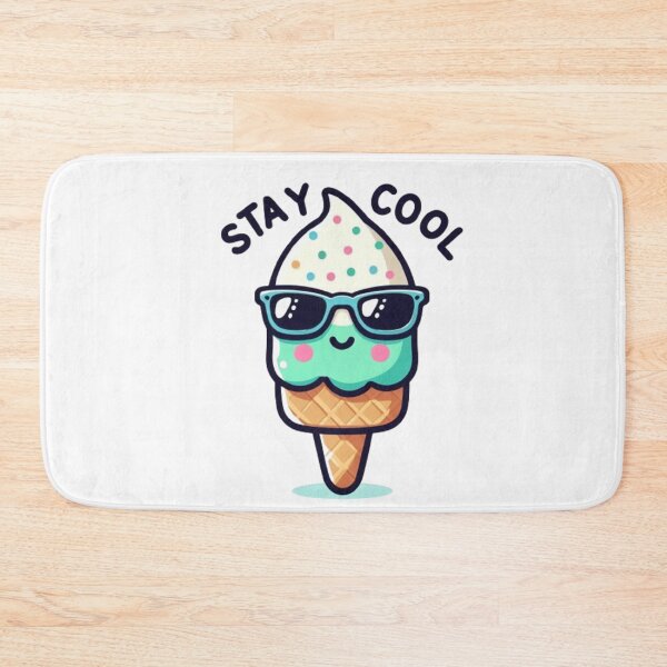 Item preview, Cute ice cream with the saying, "Stay cool" designed and sold by Culmika.