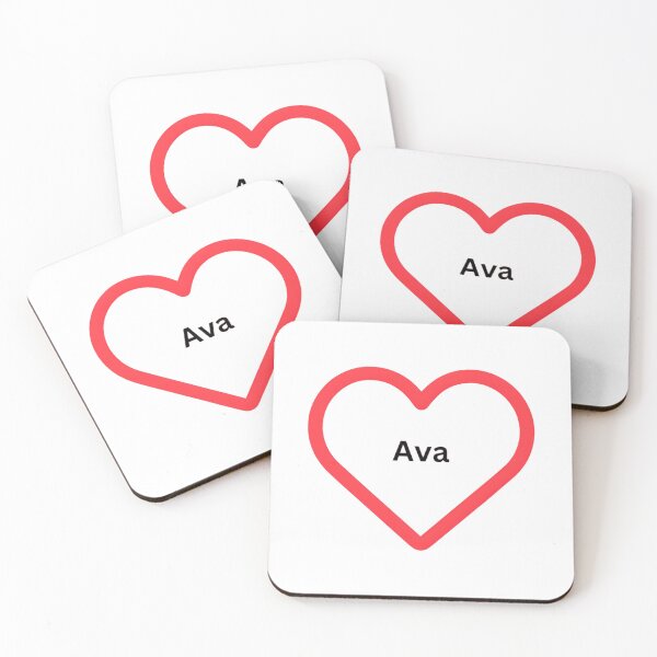 Item preview, A heart with the name Ava, gift of love designed and sold by CreativeSparkzz.