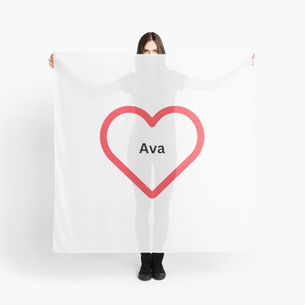 Item preview, A heart with the name Ava, gift of love designed and sold by CreativeSparkzz.