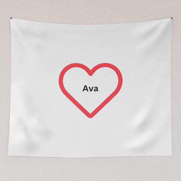 Item preview, A heart with the name Ava, gift of love designed and sold by CreativeSparkzz.