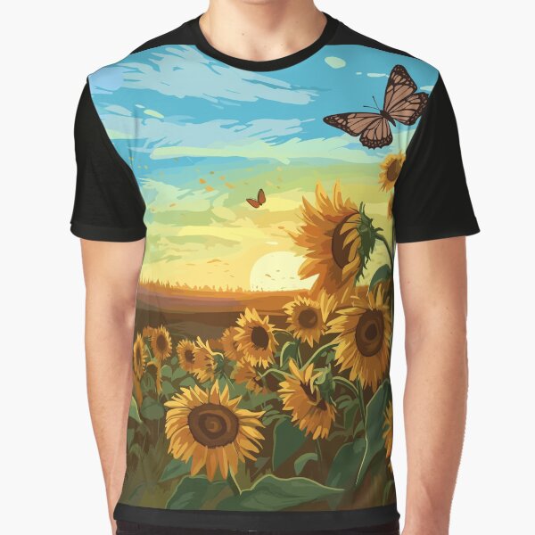 Item preview, Sunset with Sunflowers designed and sold by HobbyFunDesigns.