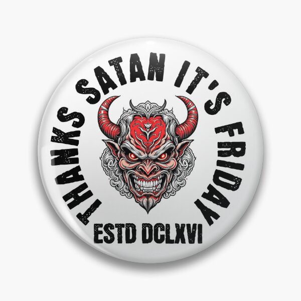 Item preview, Thanks Satan, It's Friday | Devilish Fun designed and sold by CraftedConcepts.