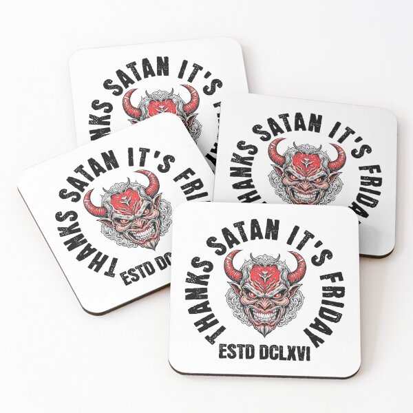 Item preview, Thanks Satan, It's Friday | Devilish Fun designed and sold by CraftedConcepts.