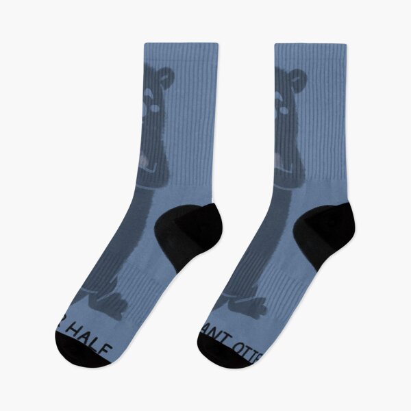 Item preview, Otter Half / Significant Otter blue socks designed and sold by fireflymind.