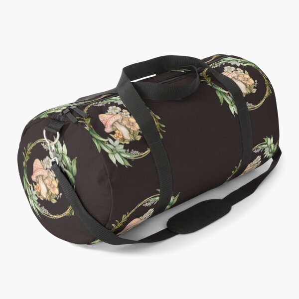 Item preview, Watercolour mushrooms and flowers in circle of leafs ,Cute mushrooms and flowers, designed and sold by kozlebozle007.