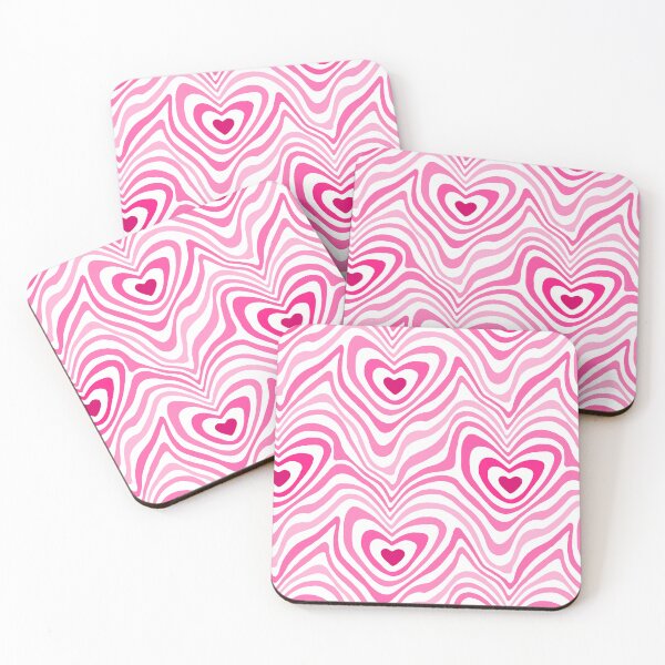 Item preview, Floating Heart-Pink White designed and sold by Fabricatemyart.