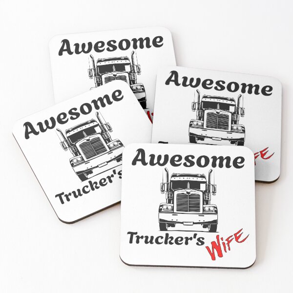 Item preview, Awesome Trucker's Wife designed and sold by DrewonDesigns.