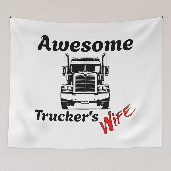 Item preview, Awesome Trucker's Wife designed and sold by DrewonDesigns.