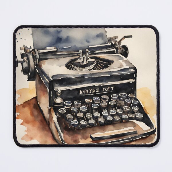 Item preview, Old typewriter in watercolor. designed and sold by kreativeadern.