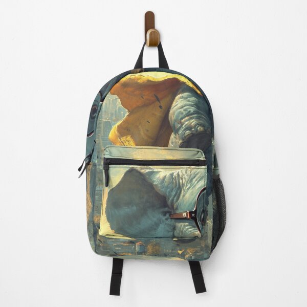 Item preview, An elephant with glasses flying over a city designed and sold by Emre Karaarslan.