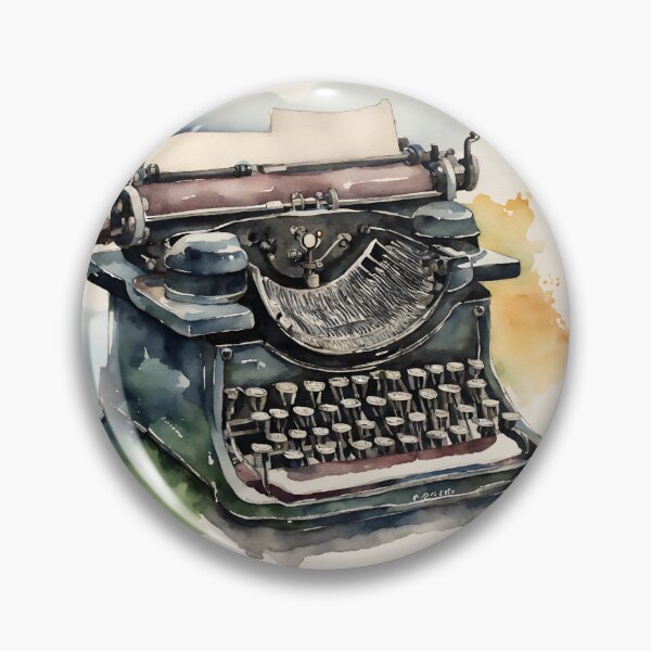 Item preview, Typewriter in watercolor. designed and sold by kreativeadern.