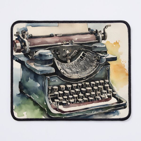 Item preview, Typewriter in watercolor. designed and sold by kreativeadern.