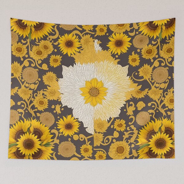 Item preview, combination of sunflowers and beautiful flowers summer and spring fashion designed and sold by Carlos Gudino.