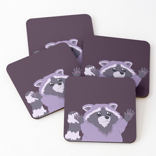 Item preview, Raccoon reaching designed and sold by Ashley Bow.