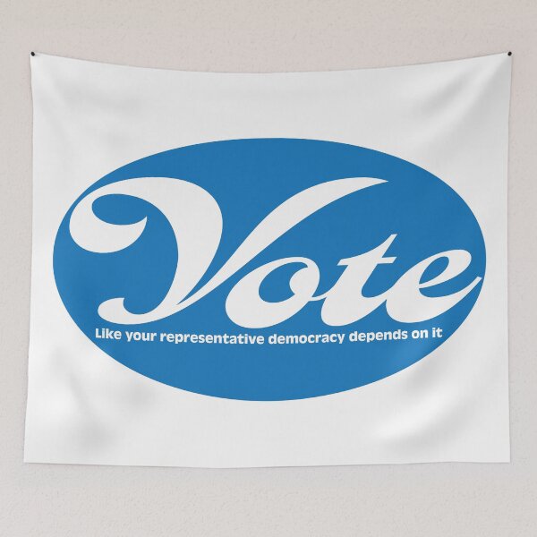 Item preview, Vote - Like Your Representative Democracy Depends On It! designed and sold by BANDOFSCRIBBLE Hollywood.
