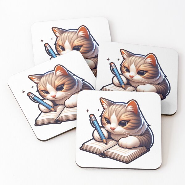 Item preview, What Would a Cat Write? designed and sold by joystreethouse.