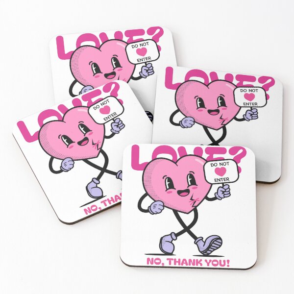 Item preview, Do not enter, Love, NO, Thank you - Anti Valentines Day designed and sold by Kamran-Sharjeel.