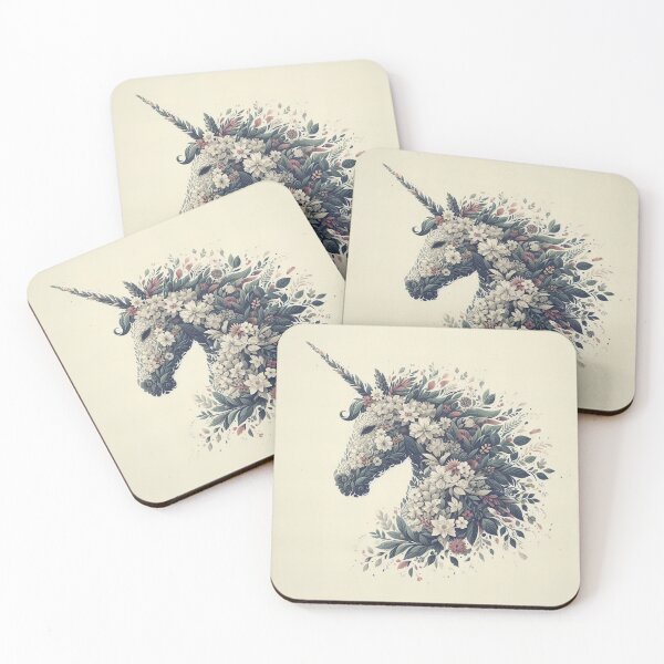 Item preview, Floral Majesty Unicorn designed and sold by RuNT3ntertained.
