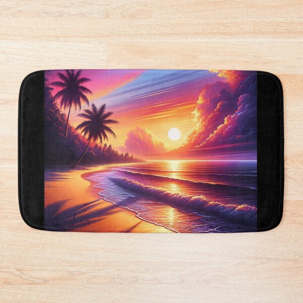 Artikelvorschau, Serene Strand Sonnenuntergangskunst entworfen und verkauft von BestArtByArvind.